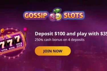 Gossip Slots Casino Welcome Bonus