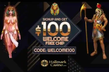 Hallmark Casino $100 Welcome No Deposit Bonus
