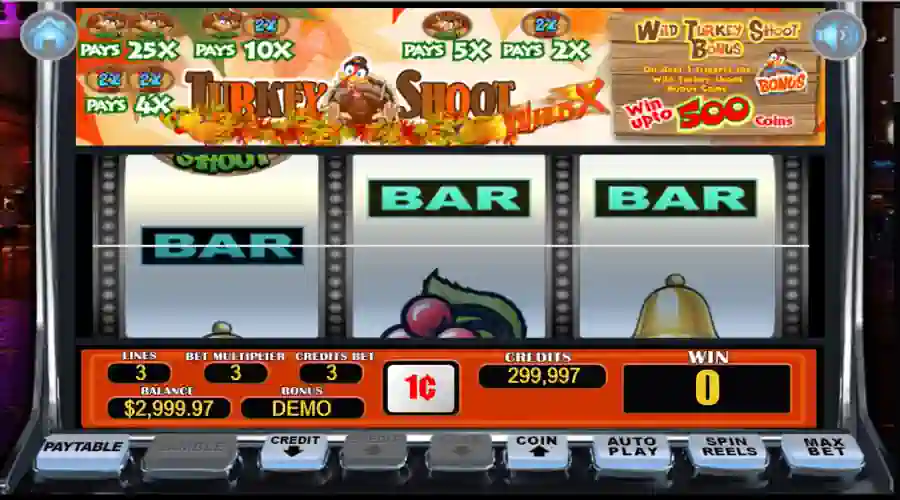 Turkey Shoot 50 Free Spins Bonus