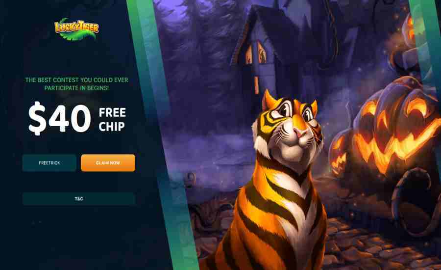 lucky tiger free chip halloween bonus