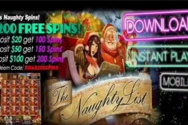 Uptown Aces Casino The Naughty List free Spins