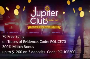 Jupiter Club Casino Traces of Evidence Bonus