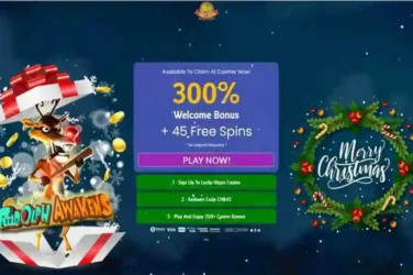 lucky Hippo Casino Rudolph Awakens Spins