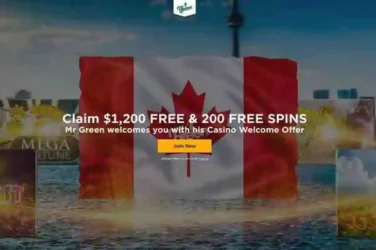 Mr Green Canadian Welcome Bonus