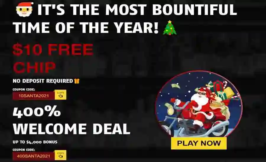 Red Stag Casino no deposit Christmas Bonus