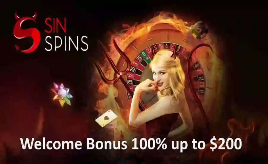 Sin Spins Casino Welcome Bonus