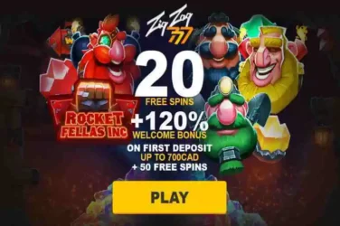 ZigZag777 Casino Rocket Fellas Inc Bonus Spins