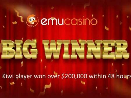 Kiwi player Wins Big within 48 hours of registering at EmuCasino