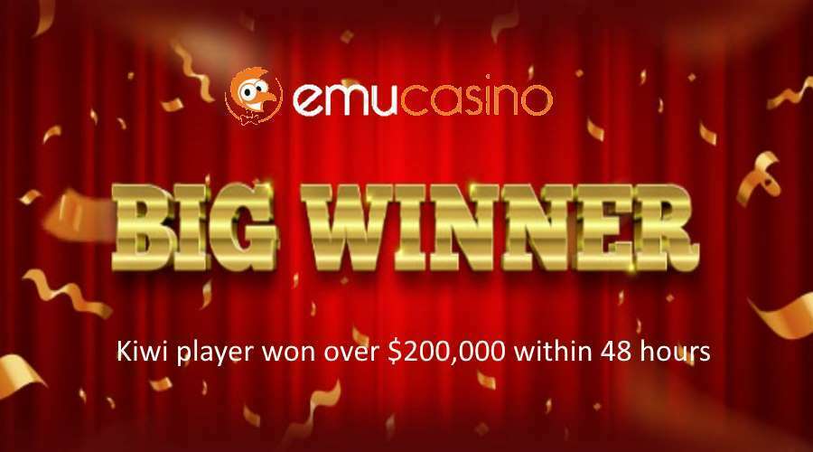 Kiwi player Wins Big within 48 hours of registering at EmuCasino