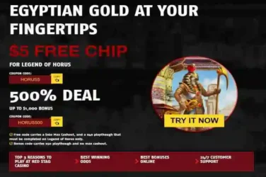 Red Stag Casino Legend of Horus Free Chip