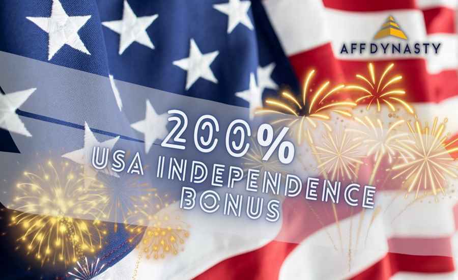 200% USA Independence day Bonus