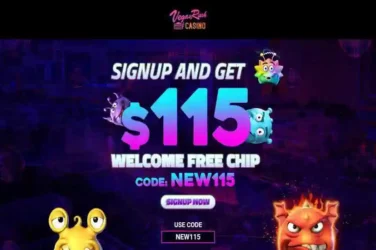 $115 Welcome Free Chip Bonus Vegas Rush 