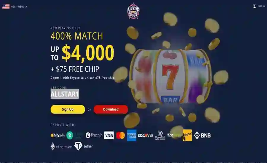 All Star Slots Deposit Fee Chip Bonus