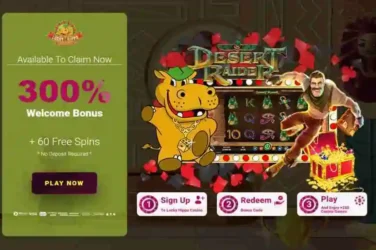 Lucky Hippo Desert Raider Bonus Spins