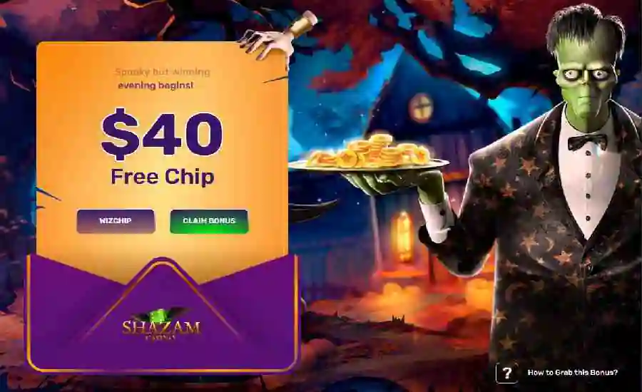 Shazam Halloween Free Chip