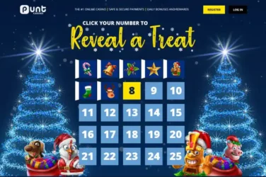 Punt Casino 30 free spins Christmas Bonus