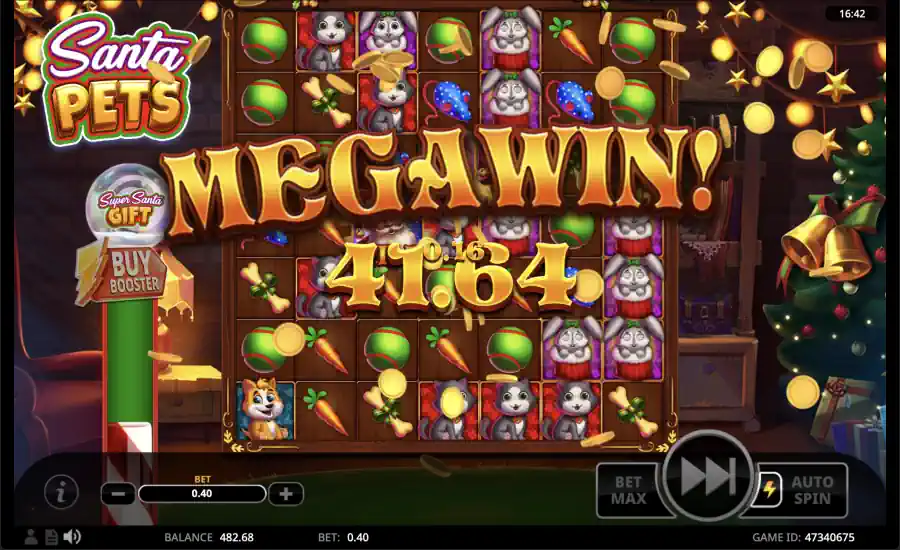 Santa Pets Mega Win Screenshot
