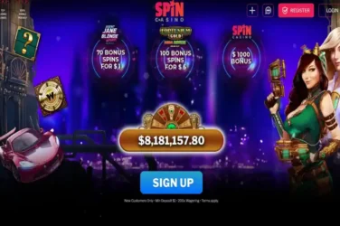 Spin Casino Agent Jane Blonde Spins