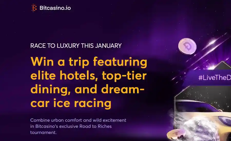 win a trip featuring elite hotels and dream car ice racing