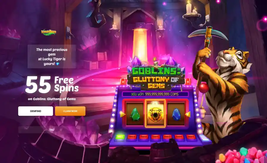 Lucky Tiger Goblins: Gluttony of Gems Spins
