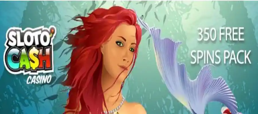 slotocash Mermaids 350 Free Spins Pack