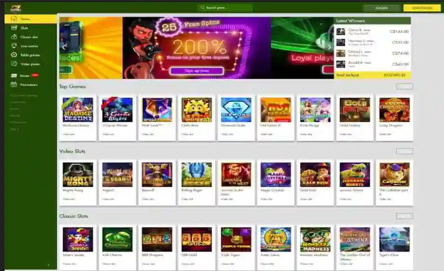 7Reels Casino Screenshot
