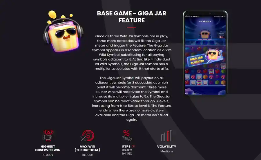 Giga-jar-Base Game Feature 