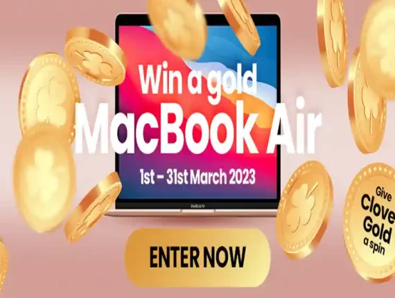 Win a GOLD MacBook Air – Travel Sleeve  Golden Giveaway 
