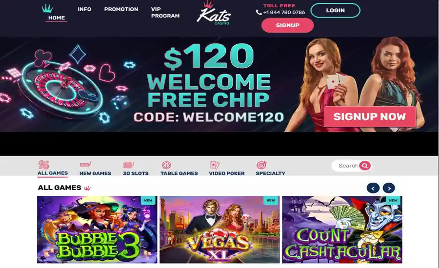 Kats Casino Screenshot
