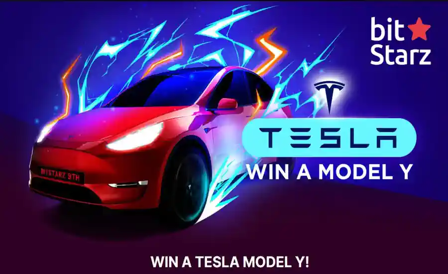 Bitstarz win a tesla Model Y giveaway