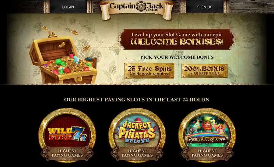 Captain Jack Casino Screenshot