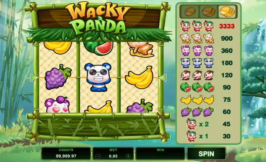 Jackpot City Wacky Panda Screenshot