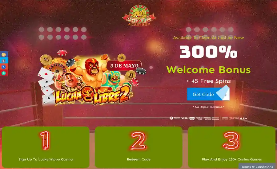 Lucky Hippo Casino Cinco de mayo bonus