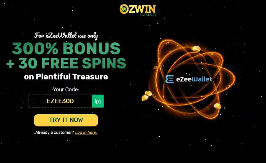 Ozwin eZeeWallet Bonus