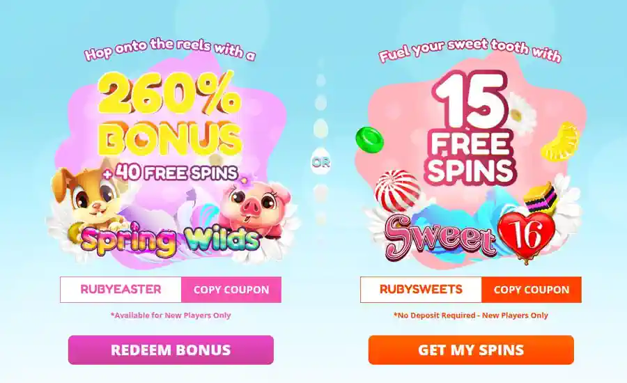 Ruby Slots Casino Easter Bonus