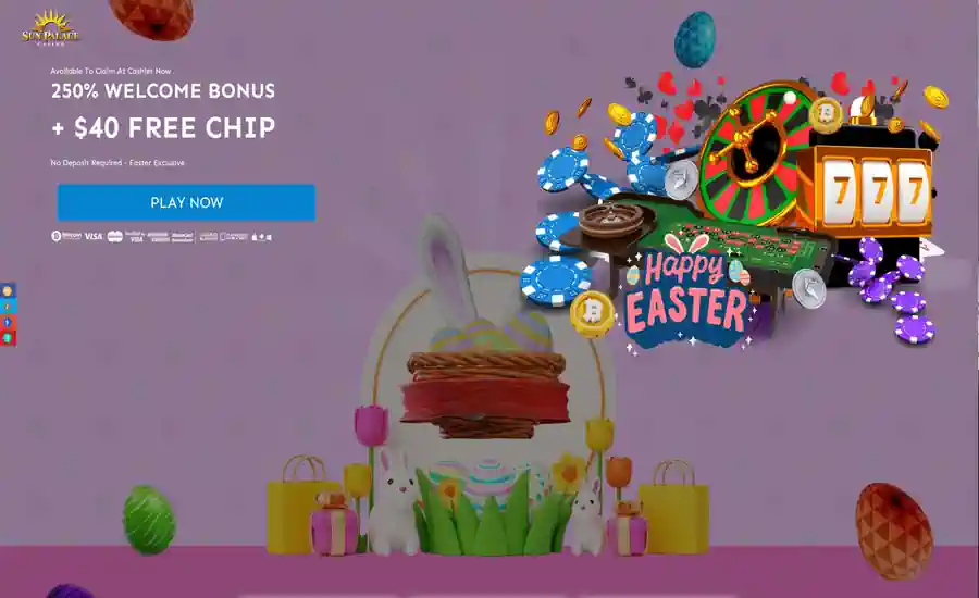 Sun Palace Casino Easter Bonus EAS40