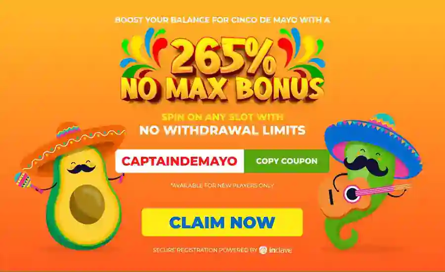 Captain Jack cinco de mayo bonus
