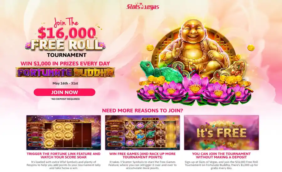 Slots Of Vegas Free Roll Tournament