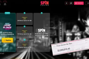 Spin Casino Jane Blonde free spins