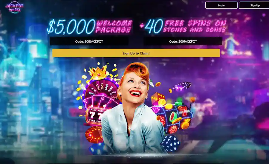 Jackpot Wheel Casino Welcome Bonus 