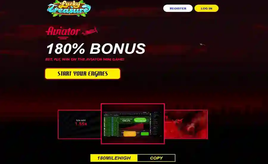 Lucky Treasure Aviator bonus