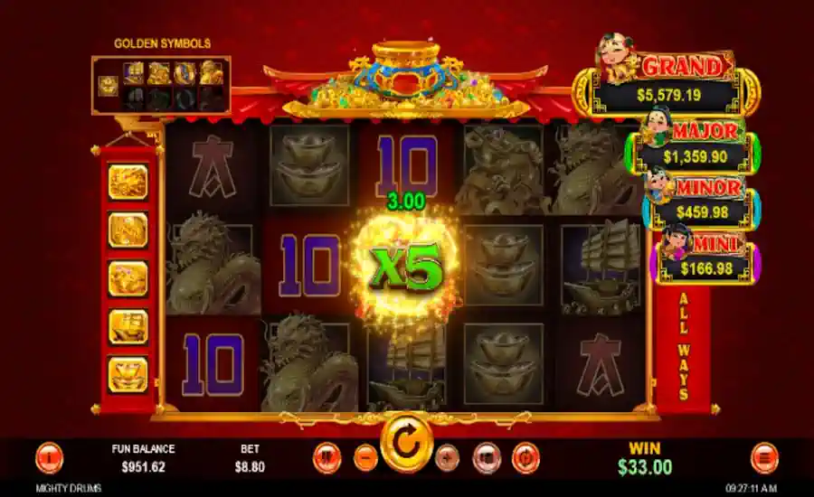 Mighty Drums free spins