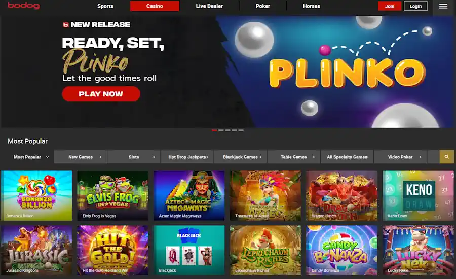 Bodog Casino Screenshot