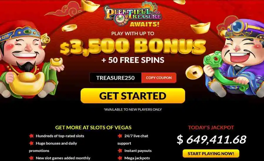 Slots Of Vegas plentiful Treasure
