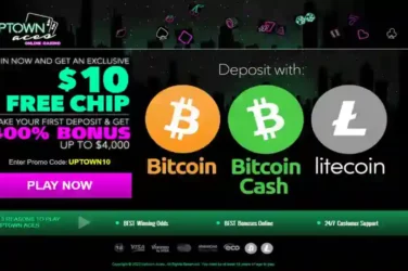 Uptown Aces $10 Free Bitcoin Chip