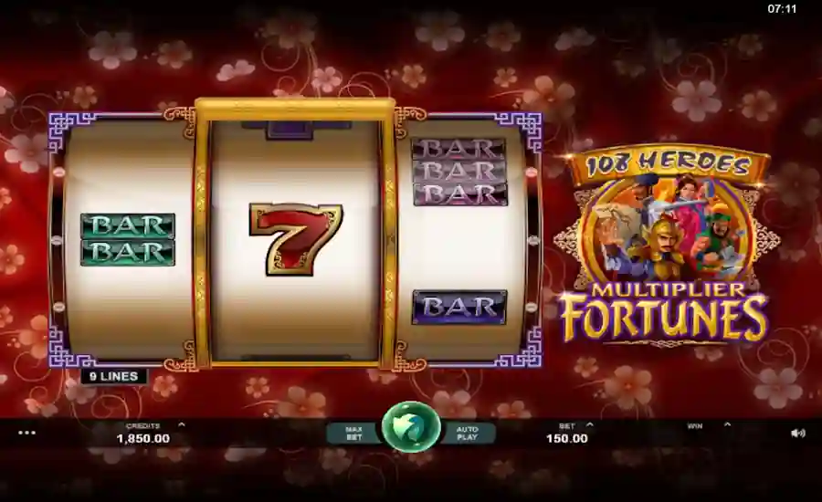 108 Heroes Multiplier Fortunes Screenshot