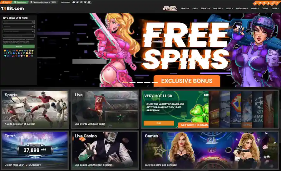 1xbit Casino Screenshot