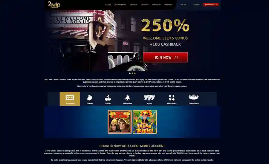 24VIP Casino Screenshot