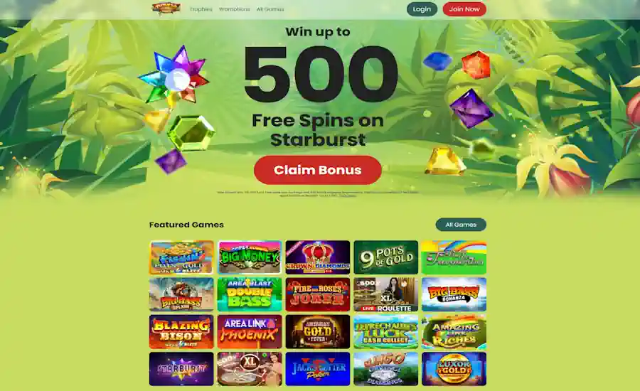 Jungle Reels Casino Screenshot