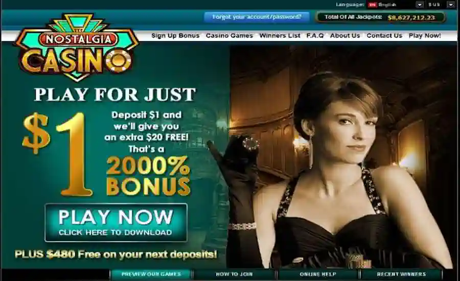 Nostalgia Casino Screenshot